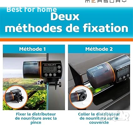 Автоматична хранилка за рибки до 4 пъти на ден  Measury, снимка 3 - Аквариуми - 50591482