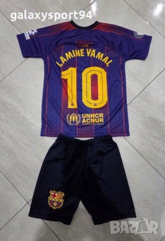 Шампионска лига Бадж Ламин Ямал Барселона с чорапи Комлект 2026 Ново ДЕтско, снимка 4 - Футбол - 54046367