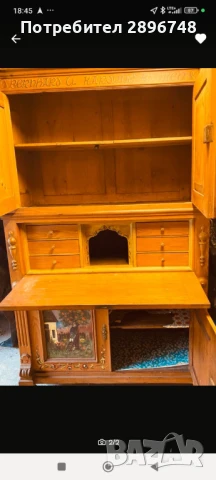 Шкаф писалище с рисувани картини., снимка 5 - Шкафове - 50473688