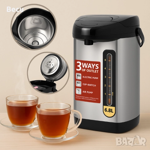 Homestar HS-WD5 – Електрически диспенсър за вода, кафе, чай, 6.8 л, 2000W), снимка 5 - Друга електроника - 51947289