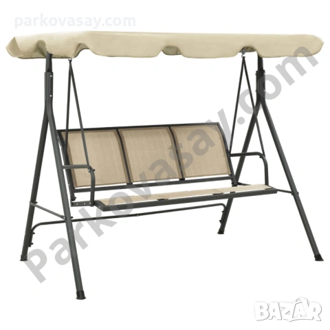 Градинска пейка-люлка със сенник - различни цветове, снимка 3 - Градински мебели, декорация  - 54163389