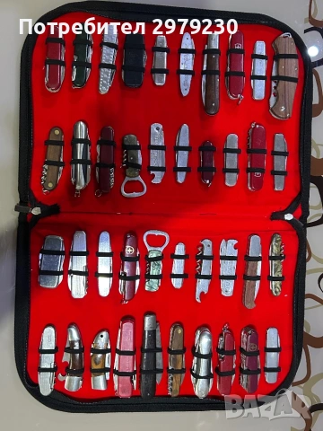 Лот от 40 сгъваеми ножа 