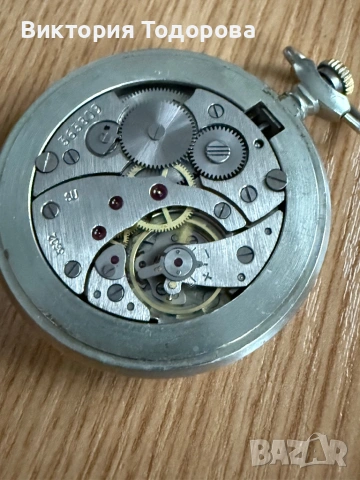 Джобен часовник Молния, снимка 6 - Антикварни и старинни предмети - 54057401
