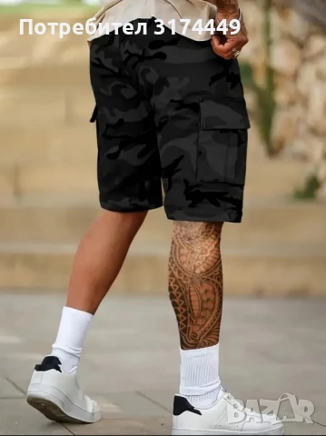 черни, мъжки, къси гащи, снимка 3 - Къси панталони - 51117326