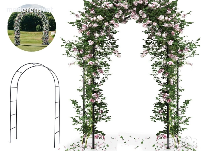 ☀️Градинска арка пергола за цветя метална, снимка 3 - Декорация за дома - 53837101