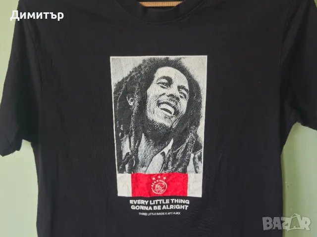 Тениска на Ajax Amsterdam Bob Marley limited edition rasta t-shirt L, снимка 6 - Тениски - 46984644