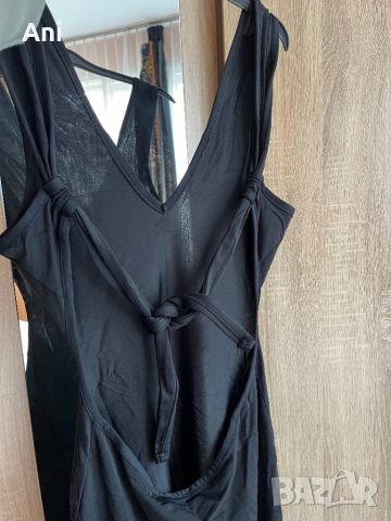 Черна плажна рокля, снимка 3 - Рокли - 45744952