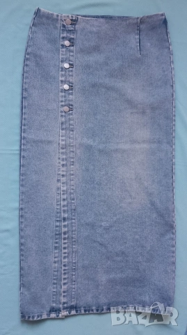 дълга дънкова пола, снимка 5 - Поли - 53403067