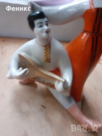 Съветски порцелан статуетка фигура надпис маркировка, снимка 2 - Антикварни и старинни предмети - 51409154