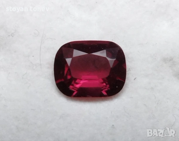 Рядък 1.85кт. естествен, нетретиран вишнево-червен шпинел от Мианмар (Бирма)! Нов!, снимка 10 - Други - 53563279