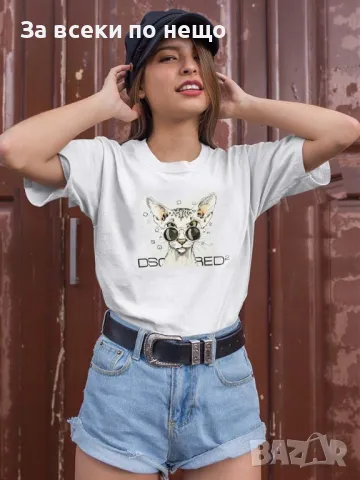 DSQUARED2 Дамска Тениска👚Дамска Блуза С Къс Ръкав Дискуаред2 - 2 Налични Цвята Код LFS323, снимка 1