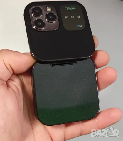 Сгъваем телефон i16 Pro, мини телефон, малък телефон, телефон с капаче, българско меню на български, снимка 7 - Телефони с две сим карти - 50298323