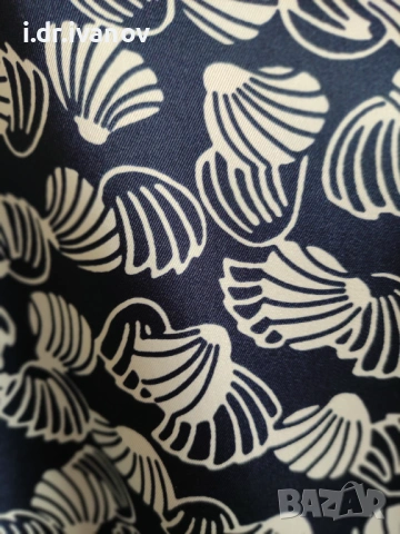 ZARA дълъг летен панталон с висока талия, снимка 4 - Панталони - 54179170