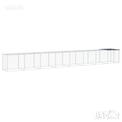 vidaXL Клетка за пилета с покрив антрацит 803x98x90 см стомана, снимка 1 - Други - 46022864