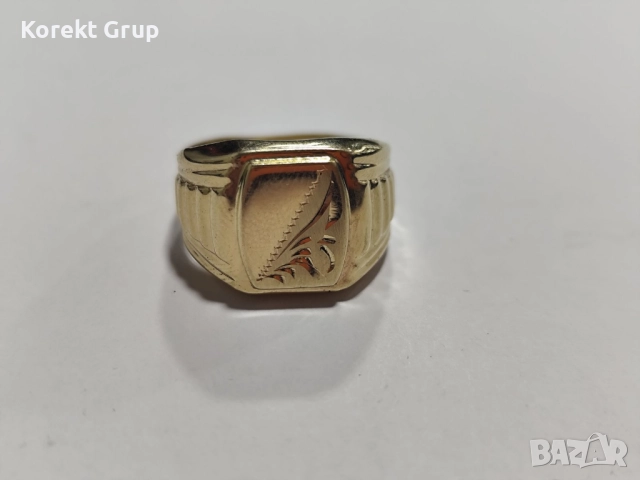 Златен мъжки пръстен 14к