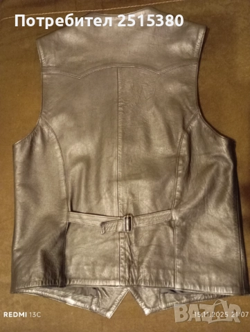 Елек от естествена кожа L,XL, снимка 5 - Якета - 52426050