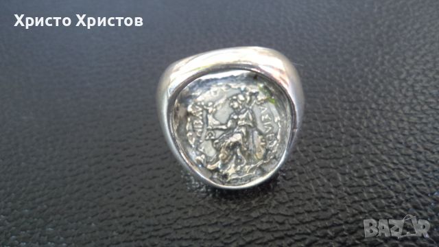 Сребърни мъжки масивни пръстени в изящен античен стил, снимка 5 - Антикварни и старинни предмети - 45734007