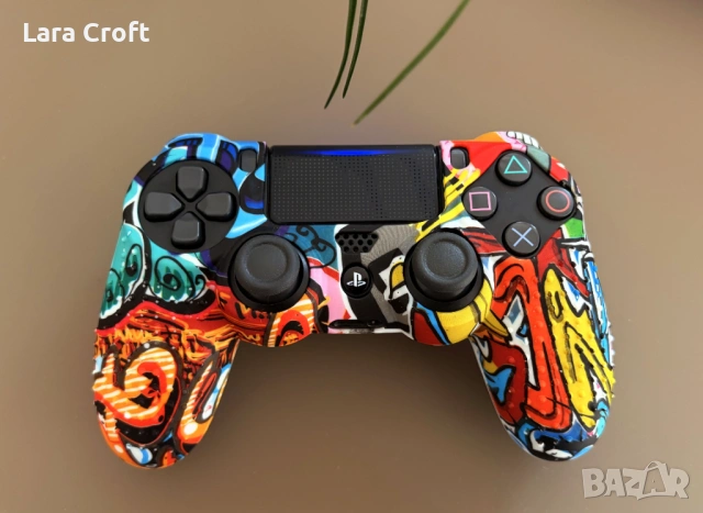 PS4 Dualshock 4 Оригинален контролер/джойстик + силиконово протекторче