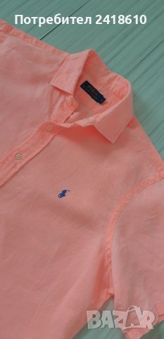 POLO Ralph Lauren / Лен Mens Size LОРИГИНАЛ! Мъжка Ленена Риза!, снимка 11 - Ризи - 45996695