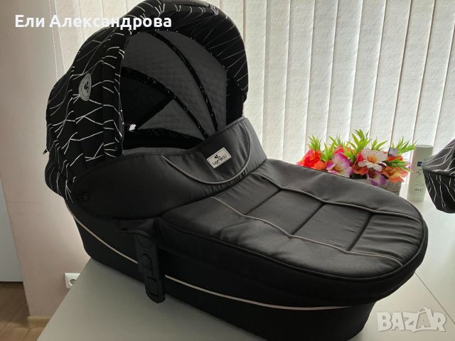 Бебешка количка 3в1 Lorelli Ramona - Silver Stripe, снимка 9 - Детски колички - 46659706