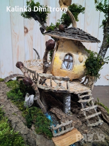 Къщичка на дърво-ръчна изработка., снимка 6 - Декорация за дома - 52339110