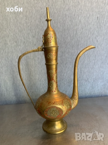  индийски месингов ръчно резбован чайник