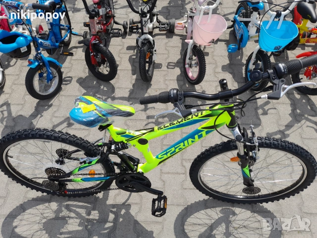 SPRINT Велосипед 24" ELEMENT жълт, снимка 7 - Велосипеди - 53839393