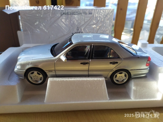 1:18 Метален модел на MERCEDES BENZ-C-CLASS C36 AMG (W202) Norev, снимка 16 - Колекции - 52708697