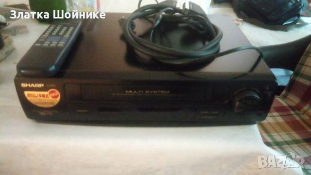 VHS Sharp видео рекордер почти ново, снимка 8 - Плейъри, домашно кино, прожектори - 45470032