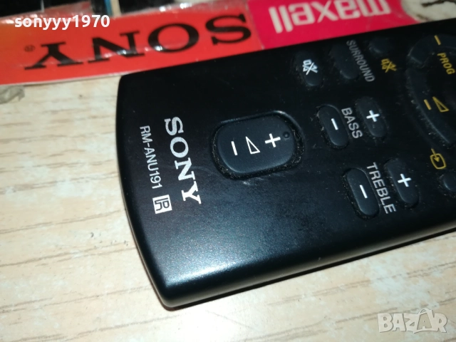 SONY RM-ANU191 REMOTE CONTROL 2310252246, снимка 2 - Ресийвъри, усилватели, смесителни пултове - 52160308