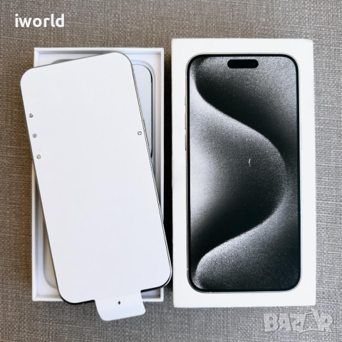 НОВ❗️ iPhone 15 Pro MAX❗️Лизинг от 86лв/м❗️ white Titanium 256gb ❗️ Гаранция❗️, снимка 2 - Apple iPhone - 45006112