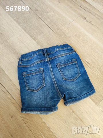 Дънкови къси панталони H&M, снимка 3 - Панталони и долнища за бебе - 39158782