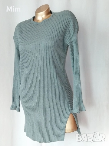 S  Тревисто зелена рокля и L в светло бежаво , снимка 10 - Рокли - 52082830