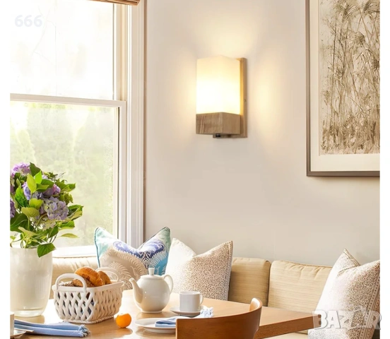 Стенен аплик, E27,, снимка 6 - Лампи за стена - 54281415