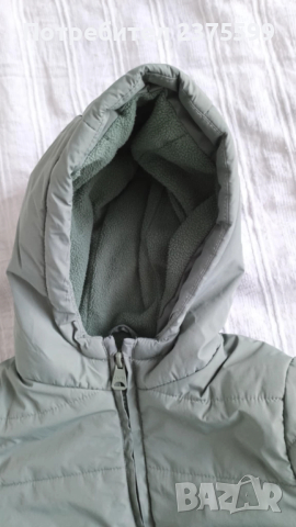 Детско ватирано яке в пастелно зелено, снимка 4 - Детски якета и елеци - 52954457