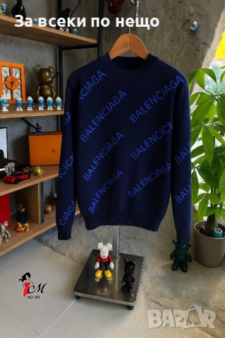 Balenciaga Мъжка Блуза С Дълъг Ръкав Баленсиага - 3 Налични Цвята Код SK55, снимка 5 - Блузи - 52474820