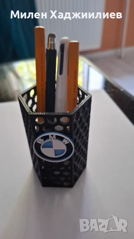 Моливник малък с емблема БМВ, снимка 2 - Други стоки за дома - 51391169
