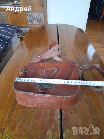 Стара дамска кожена чанта #24, снимка 5 - Други ценни предмети - 53950597