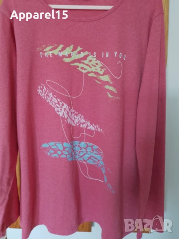 LC Waikiki памучна блуза, 3XL, снимка 2 - Блузи с дълъг ръкав и пуловери - 51258236