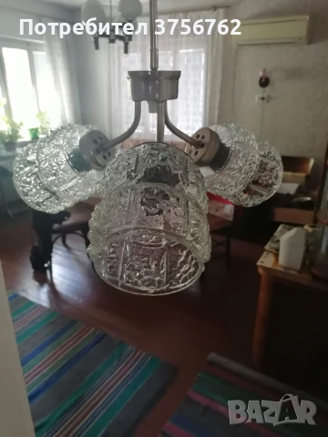 Продавам запазен полилей от соца, снимка 3 - Полилеи - 50712198