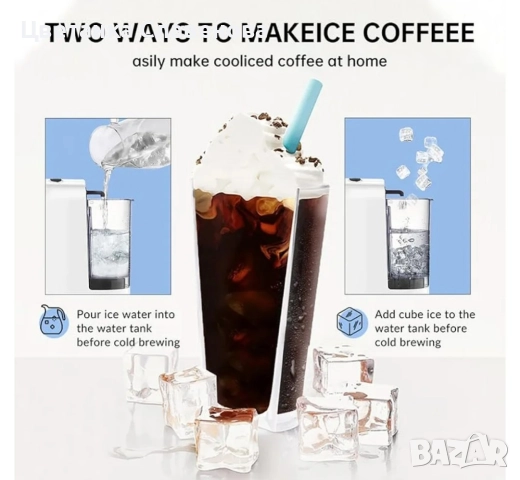 Кафемашина MK-606 5-в-1 , 7 размера на кафето, машина за горещо/студено еспресо, снимка 5 - Кафемашини - 50986182