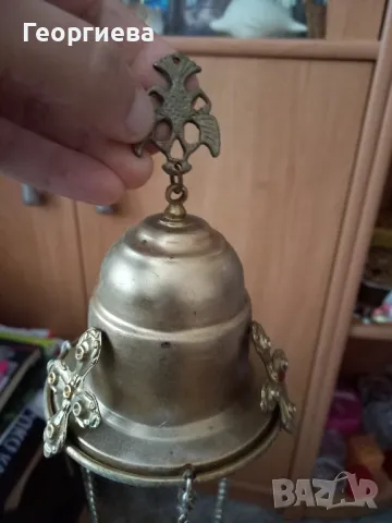 Бронзово кандило , снимка 4 - Антикварни и старинни предмети - 50318642