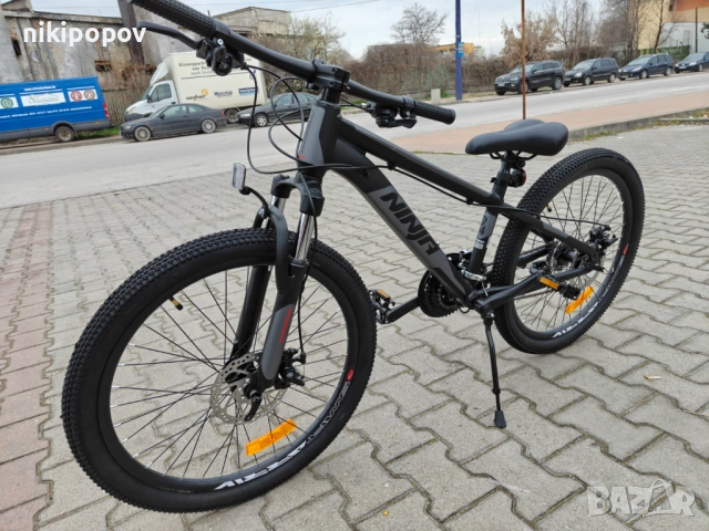 PASSATI Алуминиев велосипед 24" NINJA черен, снимка 8 - Велосипеди - 53918309