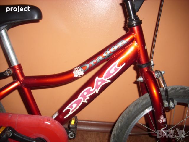 DRAG (Драг) 16" детско колело,велосипед с помощни колела .Промо цена, снимка 3 - Детски велосипеди, триколки и коли - 45498071