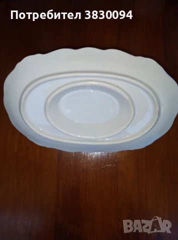 Стара порцеланова сосиера, снимка 3 - Колекции - 50765493