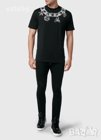 PHILIPP PLEIN оригинална тениска XXL, снимка 3 - Тениски - 52347427