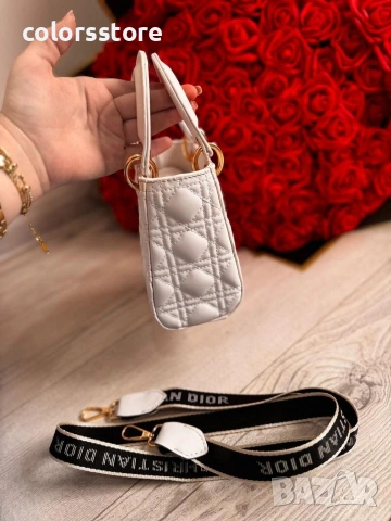Бяла мини чанта Christian Dior- IM405, снимка 4 - Чанти - 37541956