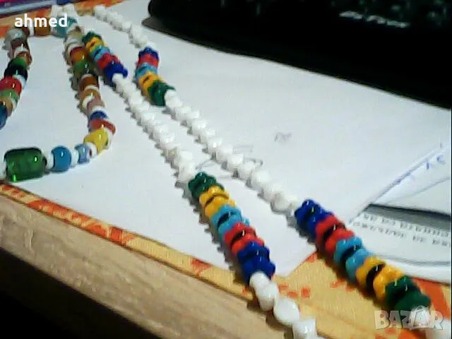 2бр стари красиви колиета естествени камени, снимка 2 - Колиета, медальони, синджири - 49804484