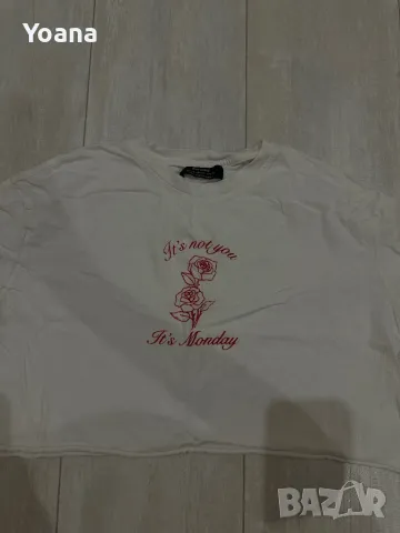 ТЕНИСКА BERSHKA ITS NOT YOU ITS MONDAY