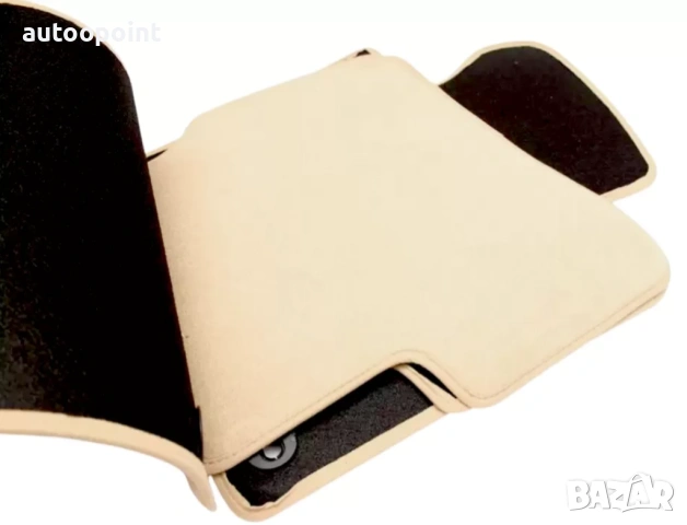  Мокетни стелки за VW Passat B6 / B7 3C (2005-2014) - елипсовидни щипки - Бежови Petex, снимка 3 - Аксесоари и консумативи - 53898810